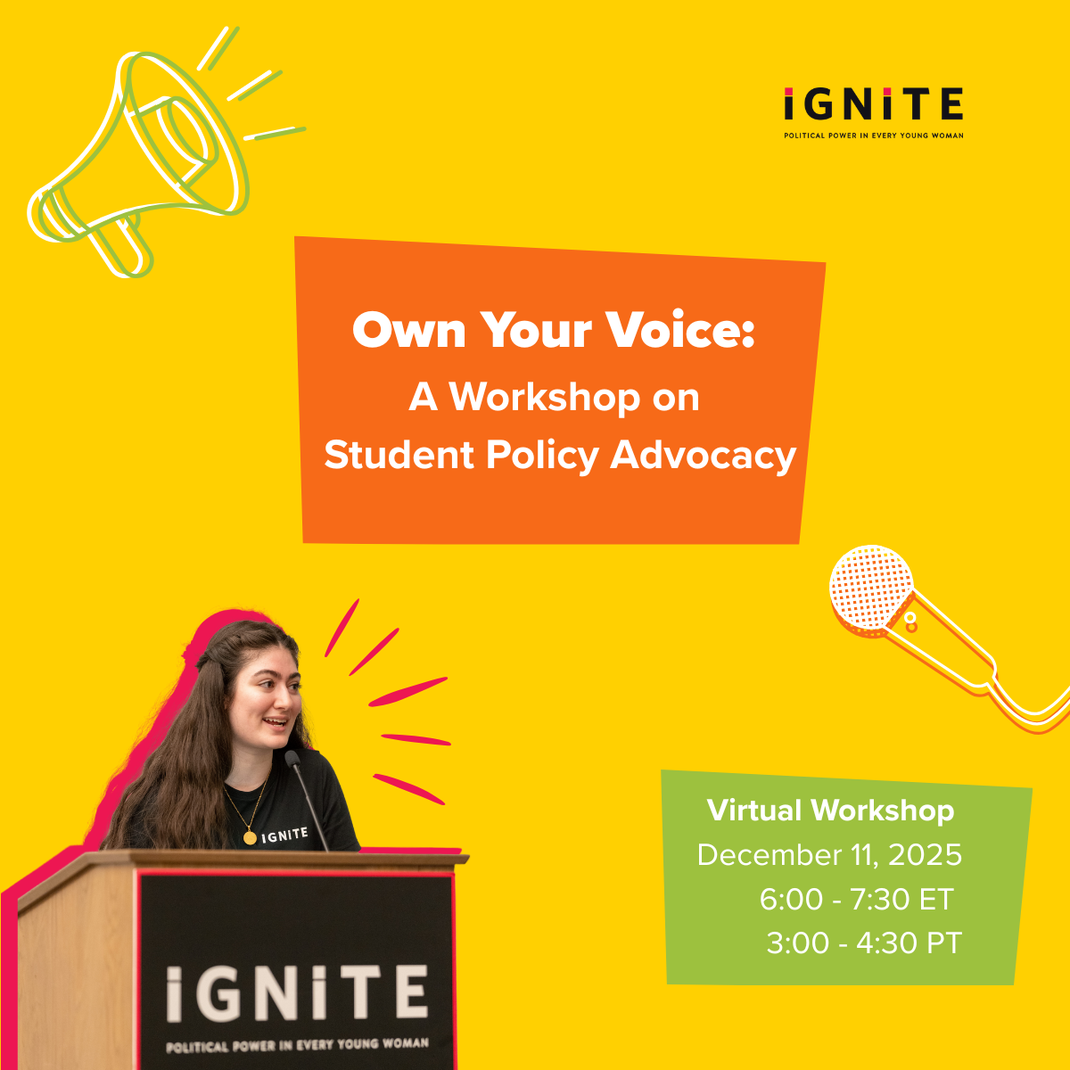 Own Your Voice A Workshop on Student Policy Advocacy (Square)