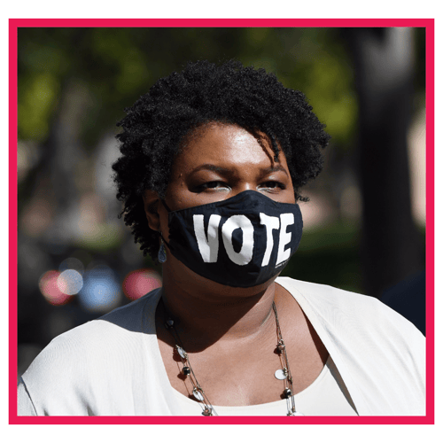 Stacey Yvonne Abrams timeline ignite national georgia fair fight action voting