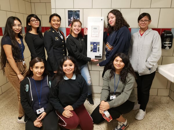 ignite students at skyline high school advocate for menstrual equity