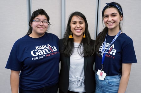 karla campaigning with friends