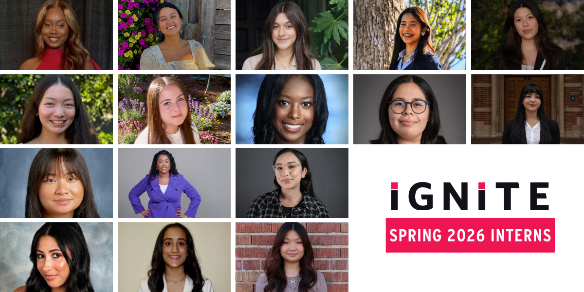 Collage of spring intern headshots