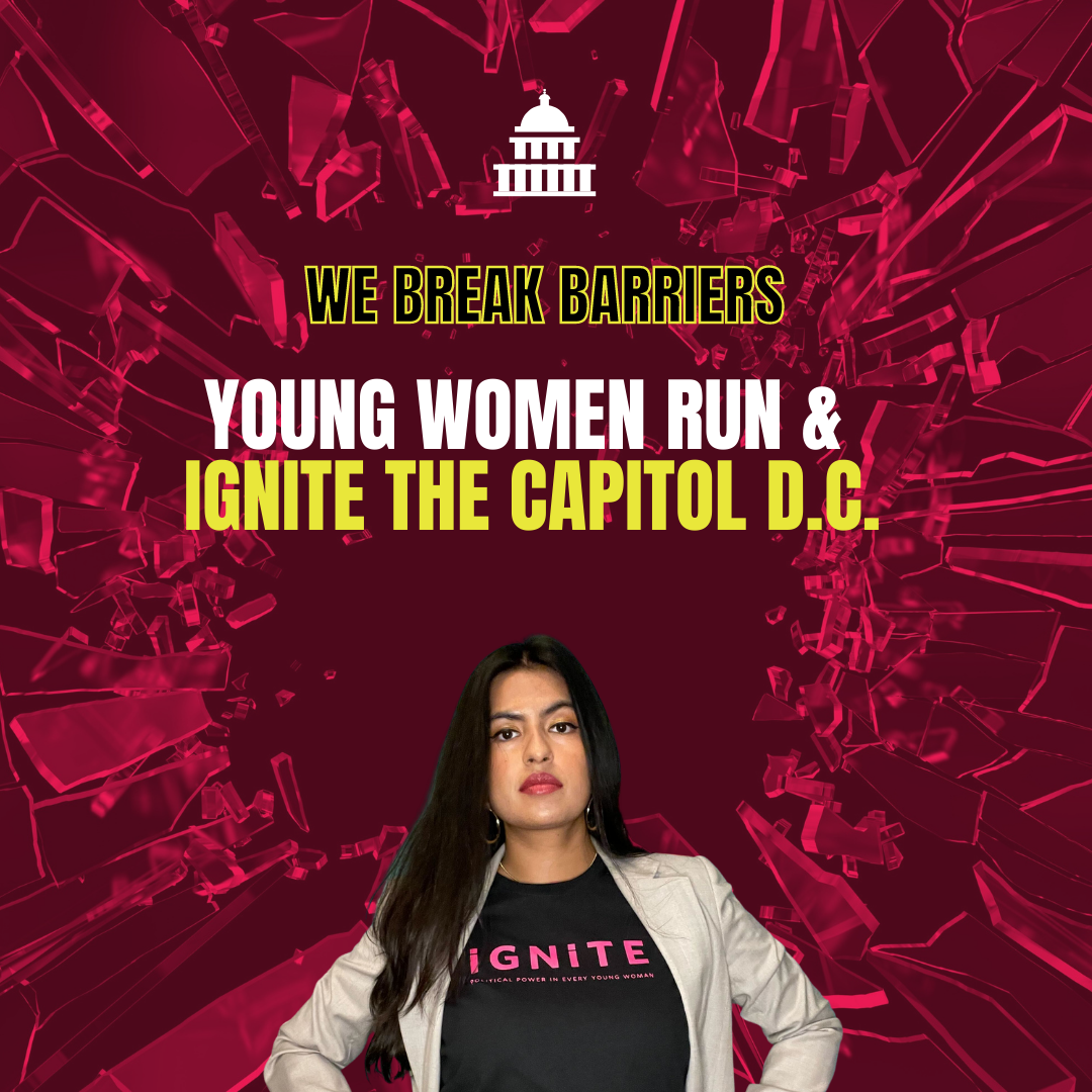 young women run and ignite the capitol dc